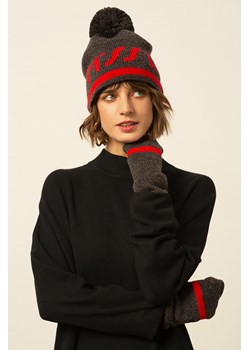 Szara czapka Pompon ze sklepu Lidia Kalita w kategorii Czapki zimowe damskie - zdjęcie 146042406