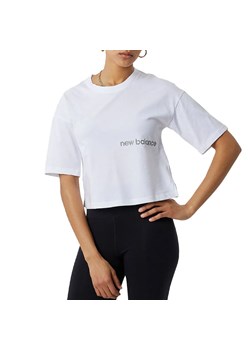 Koszulka New Balance WT23513WT - biała ze sklepu streetstyle24.pl w kategorii Bluzki damskie - zdjęcie 146080318