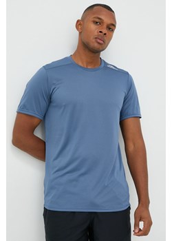 adidas Performance t-shirt do biegania Designed 4 Running kolor niebieski z nadrukiem ze sklepu ANSWEAR.com w kategorii T-shirty męskie - zdjęcie 146110726