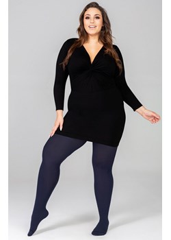 Gładkie rajstopy plus size Margaret II 50 DEN 3D, Kolor czarny (onyx), Rozmiar 5, Mona Queen Size ze sklepu Intymna w kategorii Rajstopy - zdjęcie 146111127