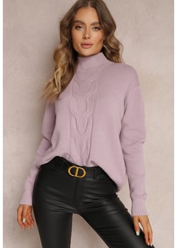 Fioletowy Golf Bithiah ze sklepu Renee odzież w kategorii Swetry damskie - zdjęcie 146114357