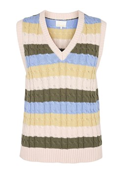 Bezrękawnik "Nudulcia" w kolorze beżowo-oliwkowym ze sklepu Limango Polska w kategorii Swetry damskie - zdjęcie 146122085
