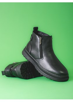 czarne wysokie buty męskie z suwakiem ze sklepu czasnabuty.pl w kategorii Buty zimowe męskie - zdjęcie 146180637