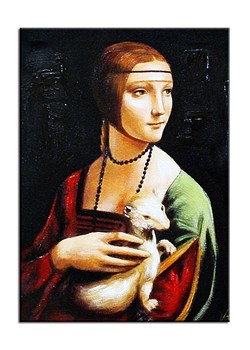 Obraz olejny Leonardo Da Vinci  Lady with an Ermine ze sklepu ANSWEAR.com w kategorii Obrazy - zdjęcie 146180699