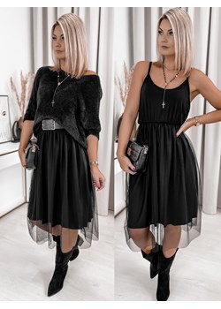 sukienka merela czarna one size ze sklepu UBRA w kategorii Sukienki - zdjęcie 146186327