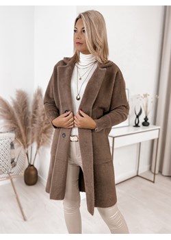 płaszcz alpaka reil brązowy ze sklepu UBRA w kategorii Płaszcze damskie - zdjęcie 146186857