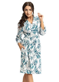 Szlafrok damski Inka z niebieskim łapaczem snów ze sklepu ELEGANTO.pl w kategorii Szlafroki damskie - zdjęcie 146275155