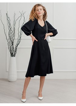 Czarna sukienka midi Azuri ze sklepu Eye For Fashion w kategorii Sukienki - zdjęcie 146348368