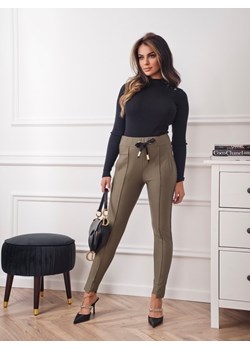 Spodnie Damma Khaki ze sklepu Lisa Mayo w kategorii Spodnie damskie - zdjęcie 146369238