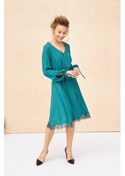 Sukienka Anela BS Głęboki Emerald ze sklepu blue shadow w kategorii Sukienki - zdjęcie 146413375