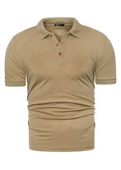 koszulka polo Eutex - beż ze sklepu Risardi w kategorii T-shirty męskie - zdjęcie 146441347