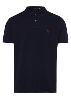 Polo Ralph Lauren Męska koszulka polo Mężczyźni Bawełna granatowy jednolity ze sklepu vangraaf w kategorii T-shirty męskie - zdjęcie 146514719