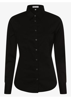 Marie Lund Bluzka damska Kobiety Bawełna czarny jednolity ze sklepu vangraaf w kategorii Koszule damskie - zdjęcie 146515265