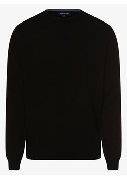 Andrew James Sweter z czystego kaszmiru Mężczyźni Kaszmir czarny jednolity ze sklepu vangraaf w kategorii Swetry męskie - zdjęcie 146515276