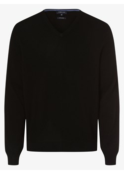 Andrew James Sweter z czystego kaszmiru Mężczyźni Kaszmir czarny jednolity ze sklepu vangraaf w kategorii Swetry męskie - zdjęcie 146515285