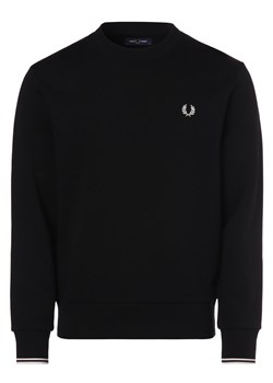 Fred Perry Męska bluza nierozpinana Mężczyźni czarny jednolity ze sklepu vangraaf w kategorii Bluzy męskie - zdjęcie 146515298