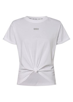 DKNY T-shirt damski Kobiety Bawełna biały jednolity ze sklepu vangraaf w kategorii Bluzki damskie - zdjęcie 146515605