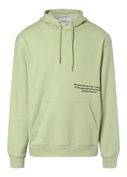 Calvin Klein Jeans Męska bluza z kapturem Mężczyźni Bawełna kiwi jednolity ze sklepu vangraaf w kategorii Bluzy męskie - zdjęcie 146516386