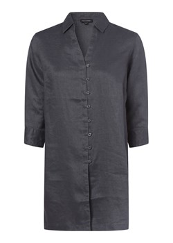 Franco Callegari Damska bluzka lniana Kobiety len antracytowy jednolity ze sklepu vangraaf w kategorii Bluzki damskie - zdjęcie 146516969