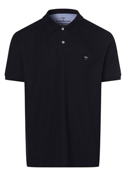 Fynch-Hatton Męska koszulka polo Mężczyźni Bawełna granatowy jednolity ze sklepu vangraaf w kategorii T-shirty męskie - zdjęcie 146517277