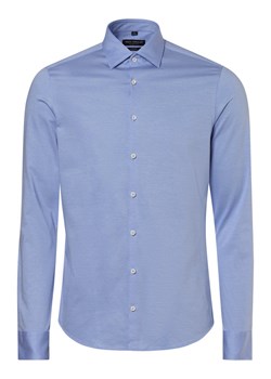 Van Graaf Koszula męska Mężczyźni Slim Fit Bawełna niebieski wzorzysty kołnierzyk kent ze sklepu vangraaf w kategorii Koszule męskie - zdjęcie 146517939