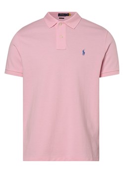 Polo Ralph Lauren Męska koszulka polo Mężczyźni Bawełna różowy jednolity ze sklepu vangraaf w kategorii T-shirty męskie - zdjęcie 146518219