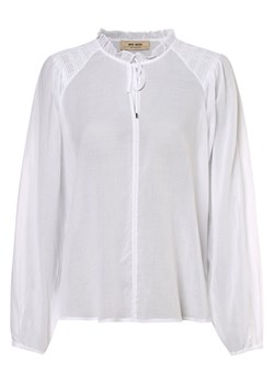 MOS MOSH Bluzka damska Kobiety Bawełna biały jednolity ze sklepu vangraaf w kategorii Koszule damskie - zdjęcie 146518698