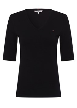 Tommy Hilfiger T-shirt męski Mężczyźni Bawełna granatowy jednolity ze sklepu vangraaf w kategorii Bluzki damskie - zdjęcie 146518799