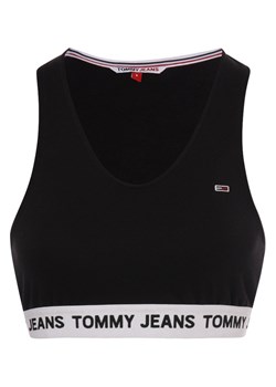 Tommy Jeans Top damski Kobiety Bawełna czarny jednolity ze sklepu vangraaf w kategorii Biustonosze - zdjęcie 146518975