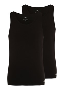 adidas Performance Podkoszulki pakowane po 2 szt. Mężczyźni Bawełna czarny jednolity ze sklepu vangraaf w kategorii Podkoszulki męskie - zdjęcie 146519186