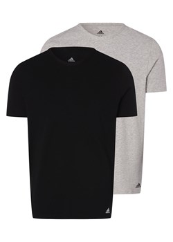 adidas Performance T-shirty pakowane po 2 szt. Mężczyźni Bawełna szary jednolity ze sklepu vangraaf w kategorii T-shirty męskie - zdjęcie 146519189