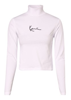 Karl Kani Damska koszulka z długim rękawem Kobiety Bawełna biały jednolity ze sklepu vangraaf w kategorii Bluzki damskie - zdjęcie 146521138