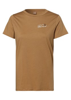 BOSS T-shirt damski Kobiety Bawełna wielbłądzi jednolity ze sklepu vangraaf w kategorii Bluzki damskie - zdjęcie 146521249