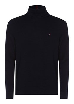 Tommy Hilfiger Sweter z dodatkiem kaszmiru Mężczyźni drobna dzianina granatowy jednolity ze sklepu vangraaf w kategorii Swetry męskie - zdjęcie 146521378