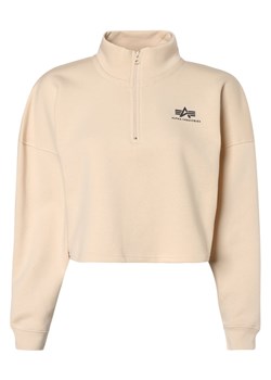 Alpha Industries Damska bluza nierozpinana Kobiety Materiał dresowy waniliowy jednolity ze sklepu vangraaf w kategorii Bluzy damskie - zdjęcie 146521976