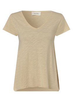 american vintage T-shirt damski Kobiety Bawełna piaskowy jednolity ze sklepu vangraaf w kategorii Bluzki damskie - zdjęcie 146522165