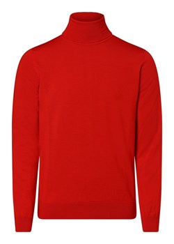 HUGO Sweter męski Mężczyźni Wełna czerwony jednolity ze sklepu vangraaf w kategorii Swetry męskie - zdjęcie 146522256