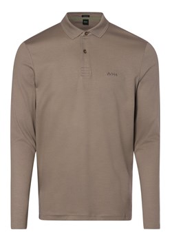 BOSS Green Męska koszulka polo Mężczyźni Bawełna trzcinowy jednolity ze sklepu vangraaf w kategorii T-shirty męskie - zdjęcie 146522487