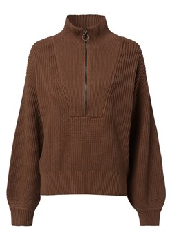 mbyM Sweter damski Kobiety Bawełna czekoladowy jednolity ze sklepu vangraaf w kategorii Swetry damskie - zdjęcie 146522539