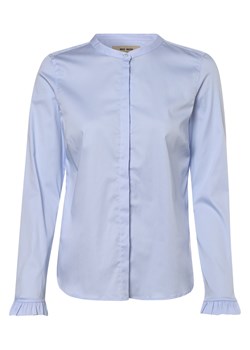 MOS MOSH Bluzka damska Kobiety Bawełna jasnoniebieski jednolity ze sklepu vangraaf w kategorii Bluzki damskie - zdjęcie 146522718