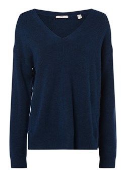 Esprit Casual Sweter damski Kobiety Sztuczne włókno niebieski marmurkowy ze sklepu vangraaf w kategorii Swetry damskie - zdjęcie 146522727