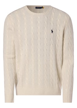 Polo Ralph Lauren Sweter z dodatkiem kaszmiru Mężczyźni Wełna écru jednolity ze sklepu vangraaf w kategorii Swetry męskie - zdjęcie 146522987