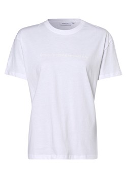 Msch Copenhagen T-shirt damski Kobiety Bawełna biały nadruk ze sklepu vangraaf w kategorii Bluzki damskie - zdjęcie 146523736