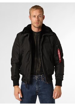 Alpha Industries Kurtka męska Mężczyźni Sztuczne włókno czarny jednolity ze sklepu vangraaf w kategorii Kurtki męskie - zdjęcie 146523919