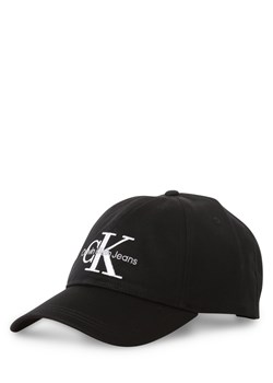 Calvin Klein Męska czapka z daszkiem Mężczyźni Bawełna czarny jednolity ze sklepu vangraaf w kategorii Czapki z daszkiem męskie - zdjęcie 146523936