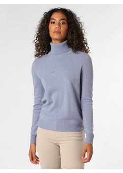 Franco Callegari - Sweter damski z czystego kaszmiru, niebieski ze sklepu vangraaf w kategorii Swetry damskie - zdjęcie 146524246