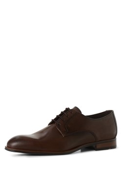 Lloyd Męskie buty sznurowane ze skóry Mężczyźni skóra czekoladowy jednolity ze sklepu vangraaf w kategorii Buty eleganckie męskie - zdjęcie 146524559