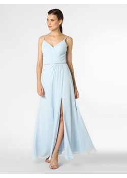 Luxuar Fashion Damska sukienka wieczorowa Kobiety Szyfon jasnoniebieski jednolity ze sklepu vangraaf w kategorii Sukienki - zdjęcie 146524595