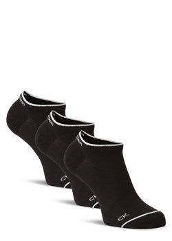 Calvin Klein Damskie skarpety do obuwia sportowego pakowane po 3 szt. Kobiety Bawełna czarny jednolity ze sklepu vangraaf w kategorii Skarpetki damskie - zdjęcie 146524707