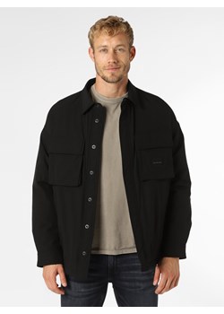Calvin Klein Jeans Kurtka męska Mężczyźni Sztuczne włókno czarny jednolity ze sklepu vangraaf w kategorii Kurtki męskie - zdjęcie 146524969